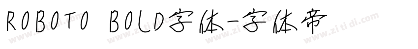 ROBOTO BOLD字体字体转换